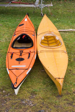 Canoe With Paddles Deep Scarlet 4 x 4 Flexible Neoprene Coasters Set of 4